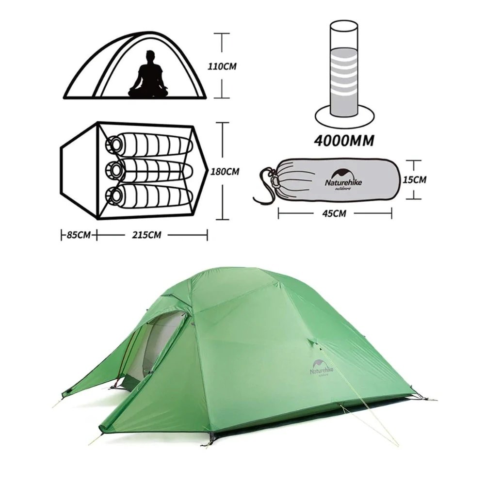 NatureHike-Cloud-Up 3 Person Tent